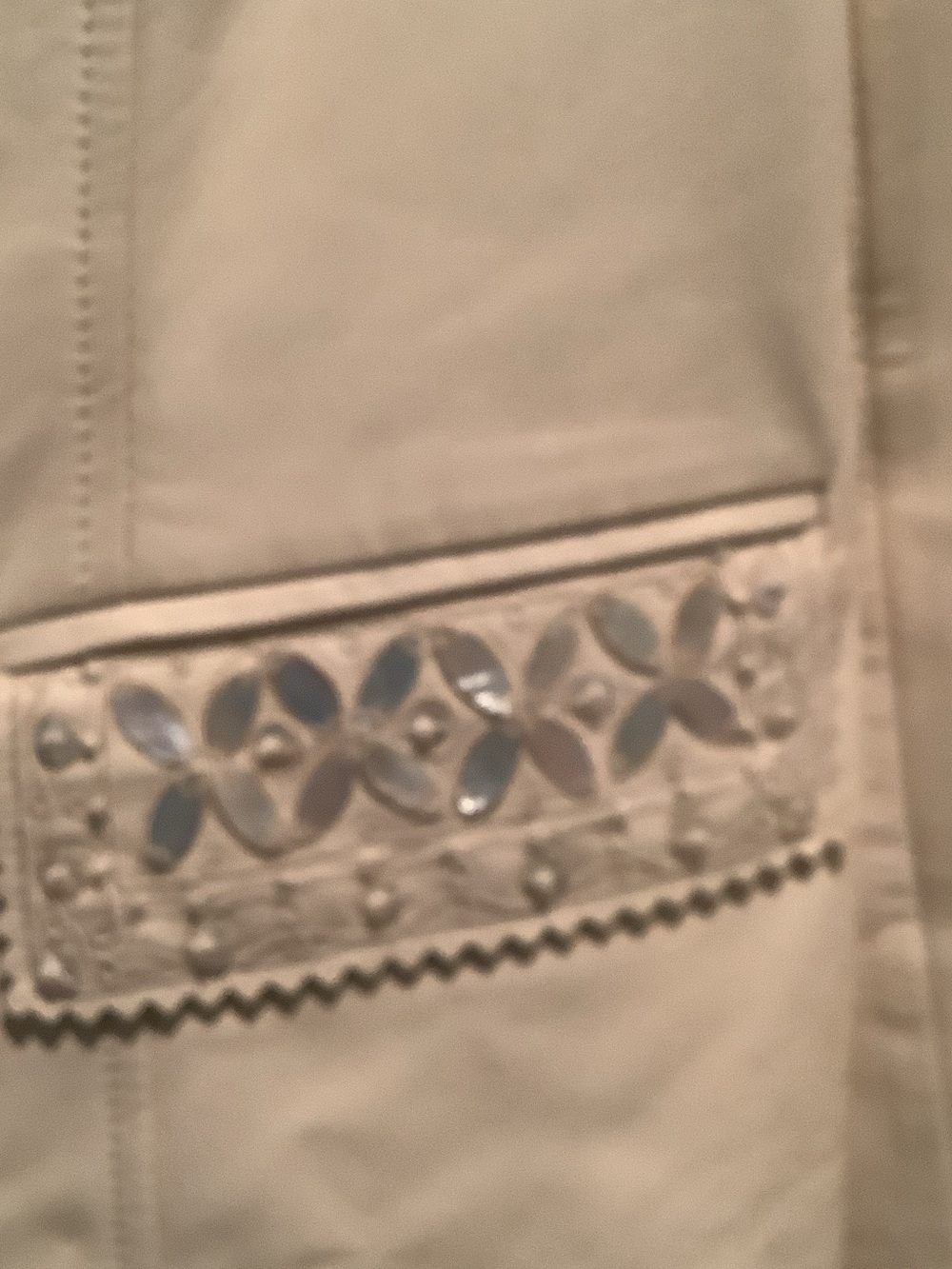 Dana Buchman Cream Leather Tailored Blazer Jacket - Picture 4 of 8